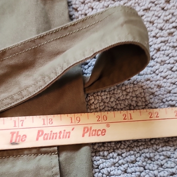 Draper James Women's Olive Green Belted Zippered 100% Cotton Jacket in Size S - Picture 7 of 11